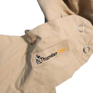 Thundershirt Beige Dog Coat with Yellow Logo